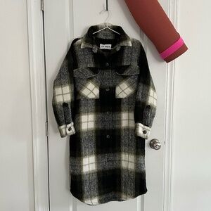 Steve Madden Oversized Chloe Flannel Shacket NWOT